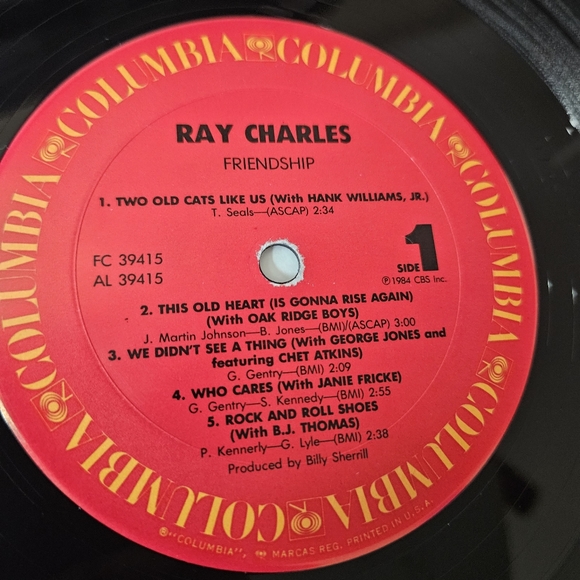 Ray Charles - “Friendships” Vinyl LP Record Featuring Special Guests 🎶 - Picture 14 of 16